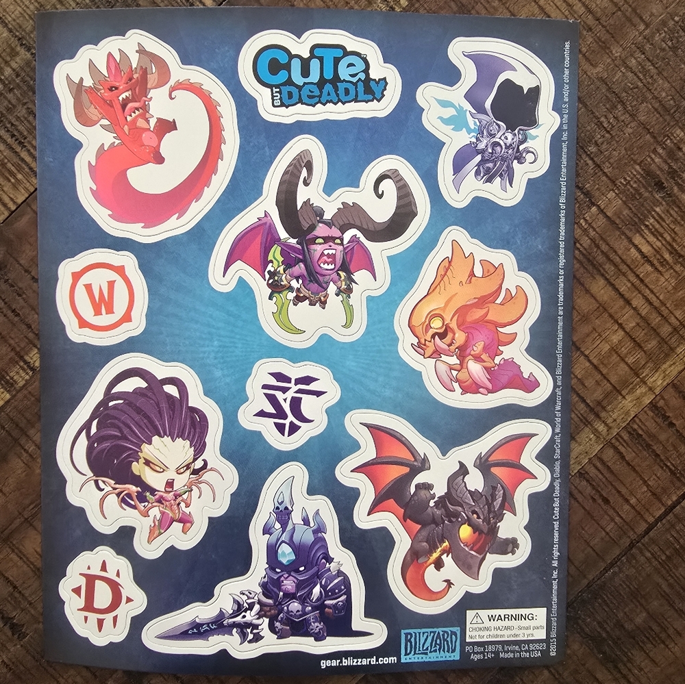 Blizzard Cute But Deadly Magnet Sheet